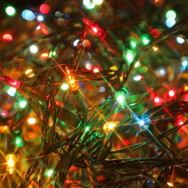Christmas lights logo
