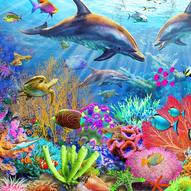 Coral reef logo