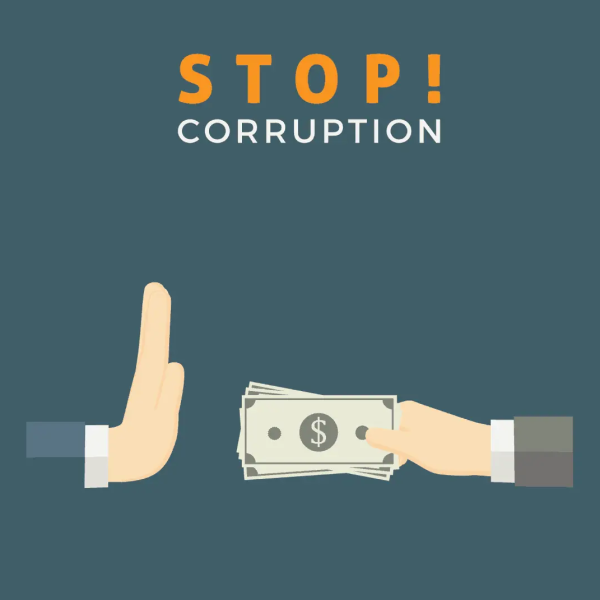 Corruption awareness logo