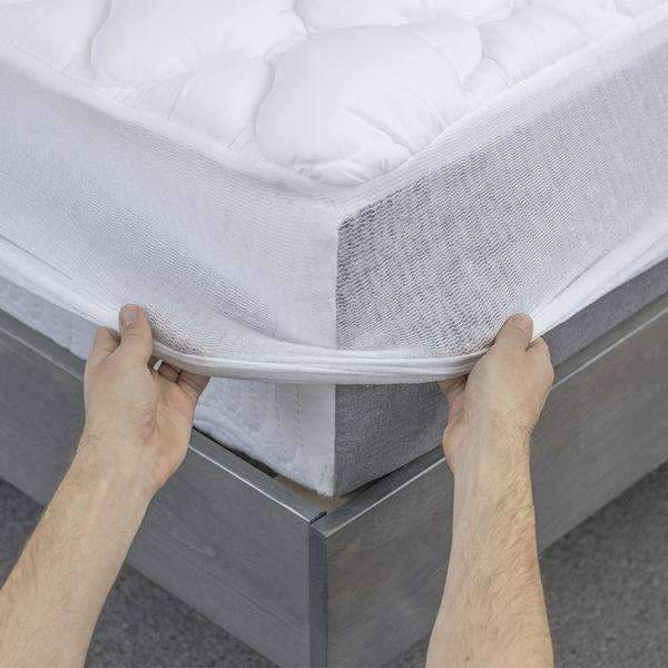 Mattress pad logo