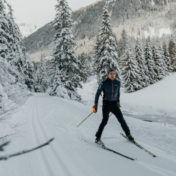 Nordic skiing logo