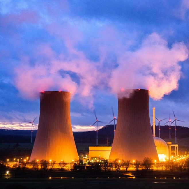 Nuclear power plant logo