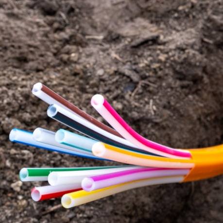 Optical fiber logo