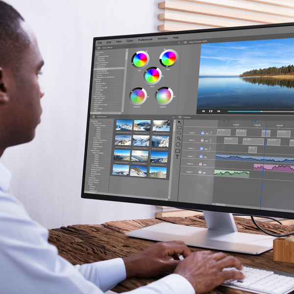 Video editing logo