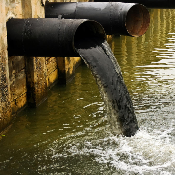 Water pollution logo