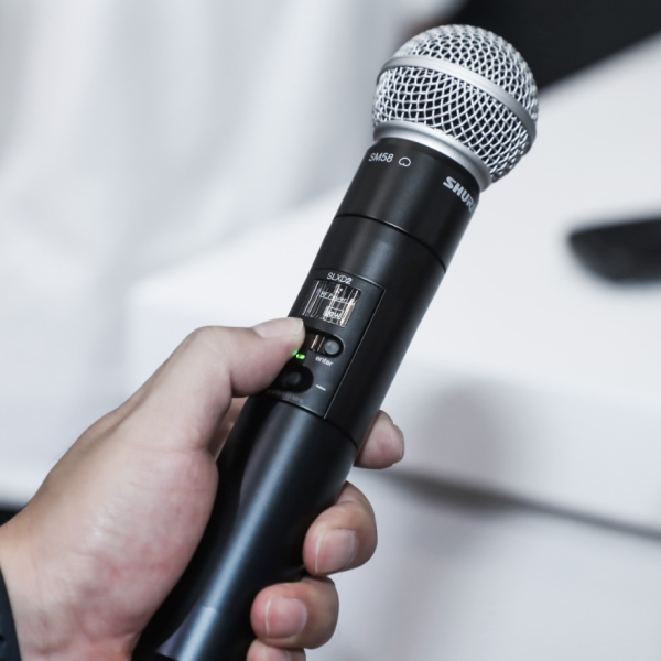 Wireless microphone logo