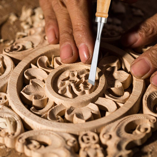 Wood carving logo