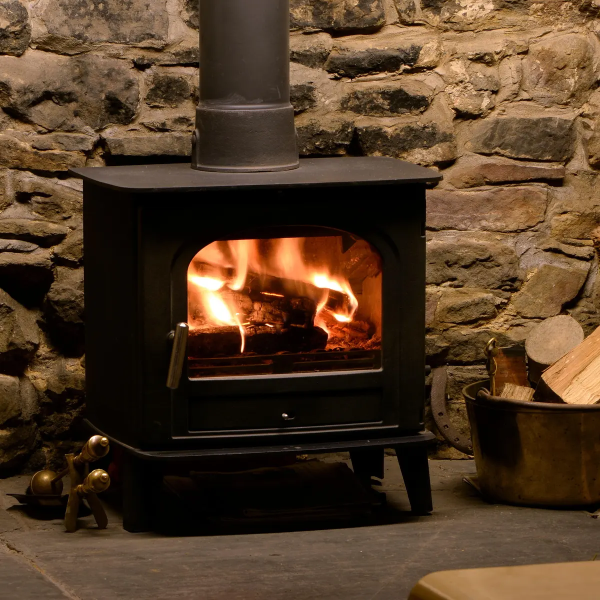 Wood-burning stove logo