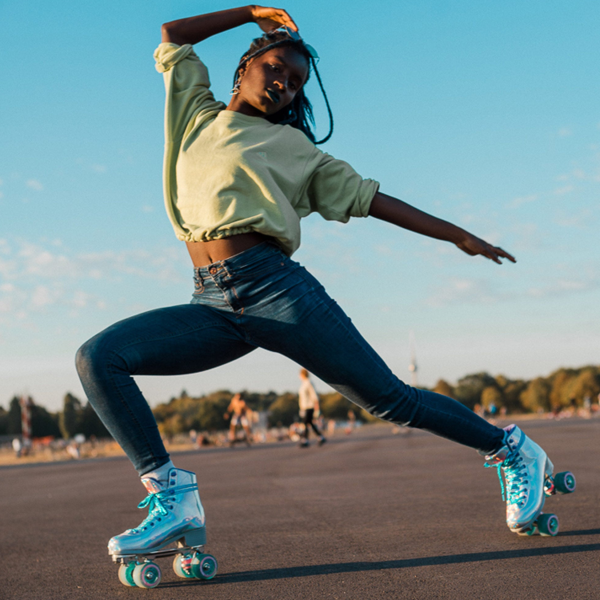 Roller skating logo