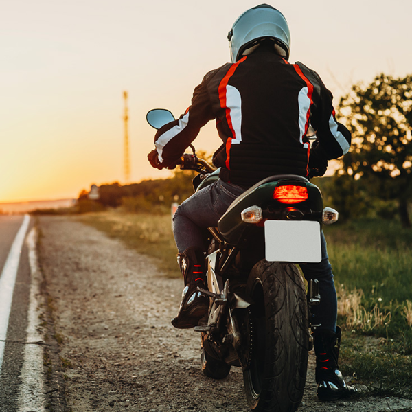 Motorcycle safety logo