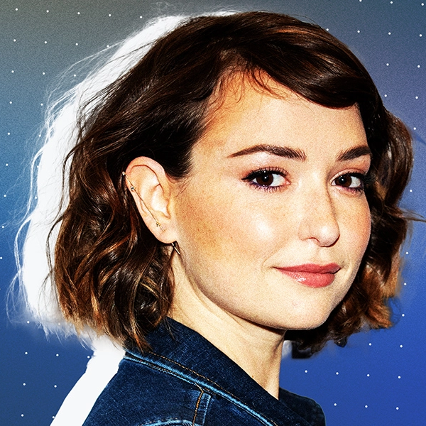 Milana Vayntrub logo