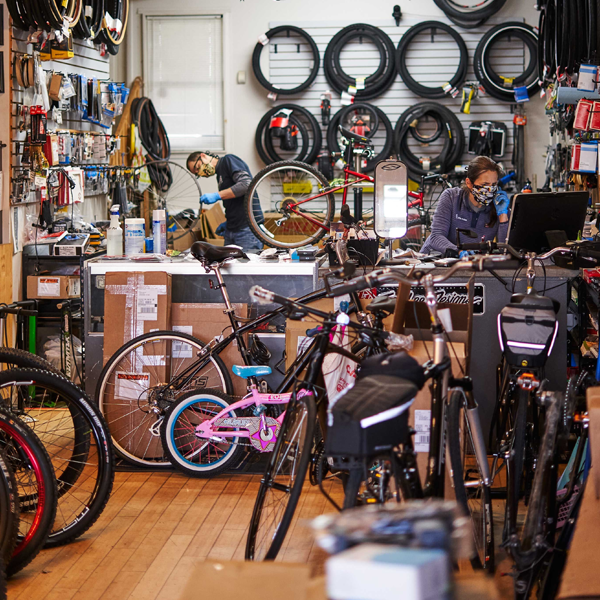 Local bike shop logo