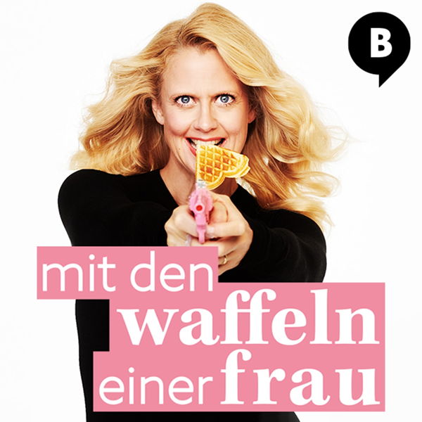 Mit den Waffeln einer Frau