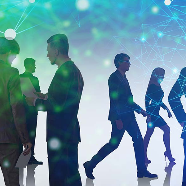 Business networking logo