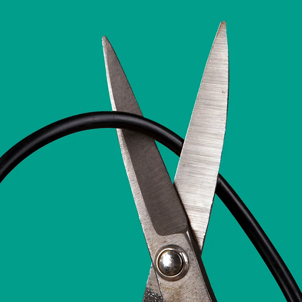 Cord-cutting logo