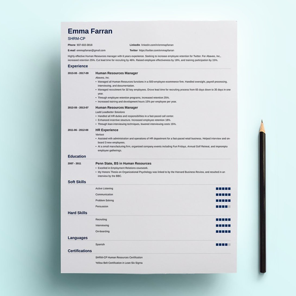 Curriculum vitae logo
