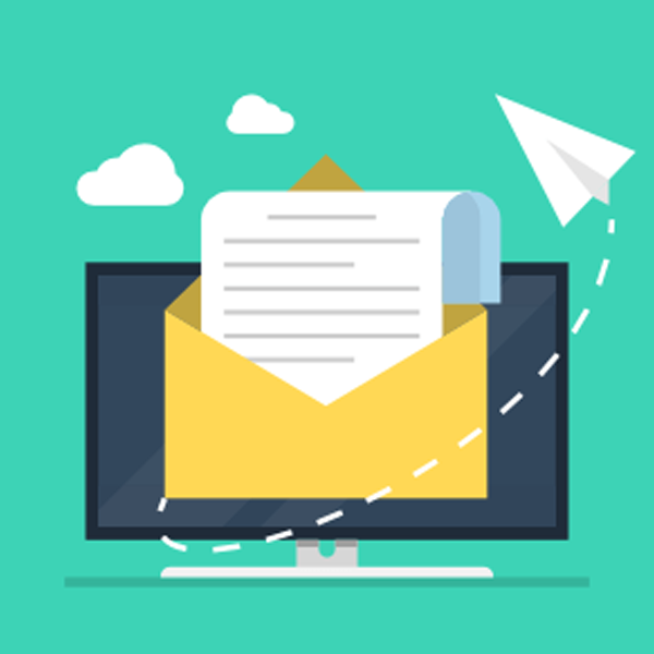 Electronic mailing list logo