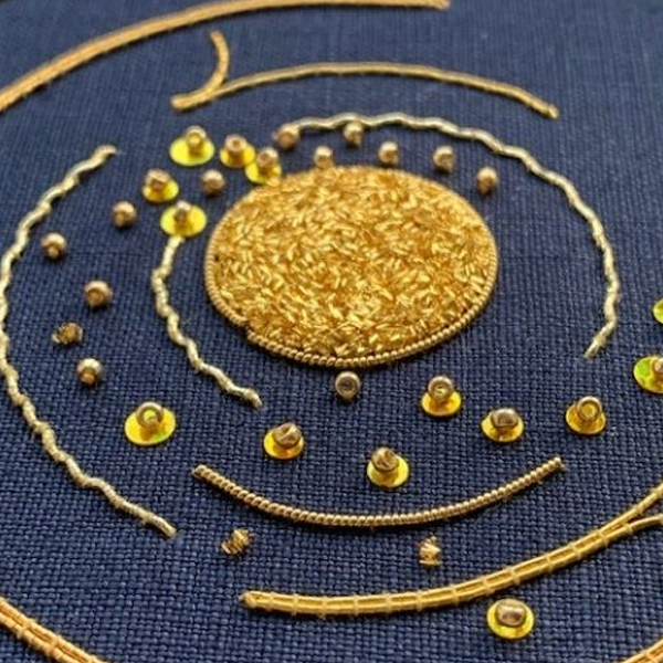 Goldwork (embroidery) logo