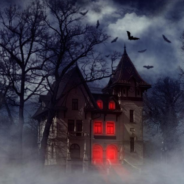 Haunted house logo