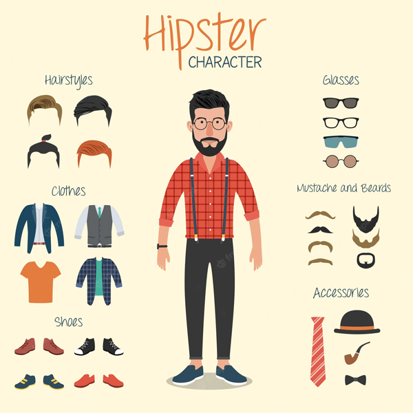 Hipster logo