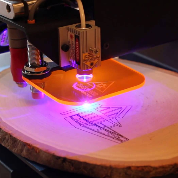 Laser printing logo