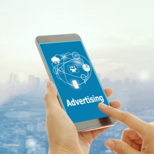 Mobile advertising logo