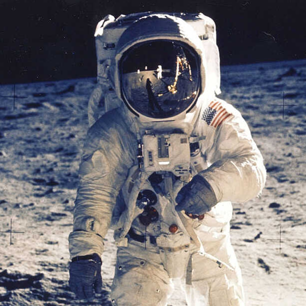 Moon landing logo