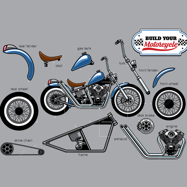 Motorcycle components logo