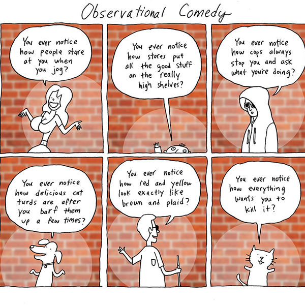 Observational comedy logo