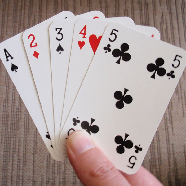 Playing card logo