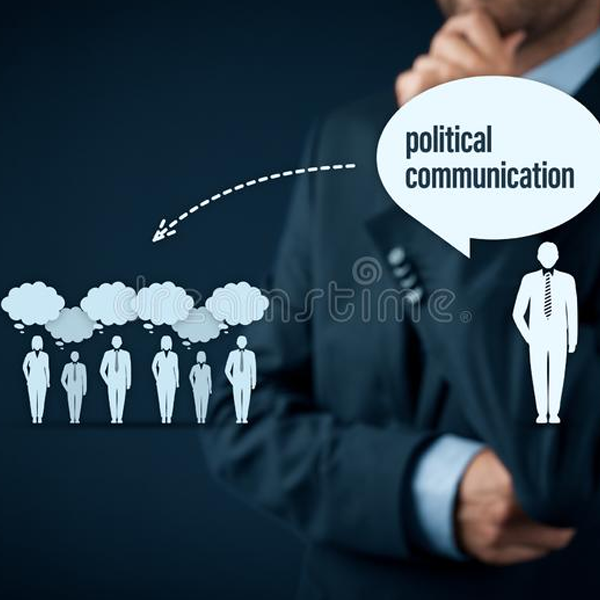 Political communication logo