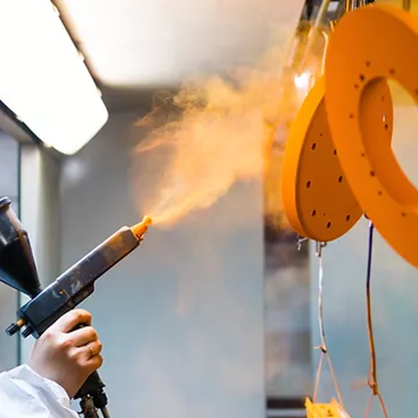 Powder coating logo