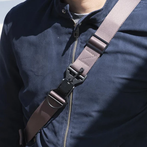 Shoulder strap logo
