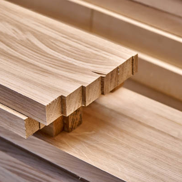 Solid wood logo