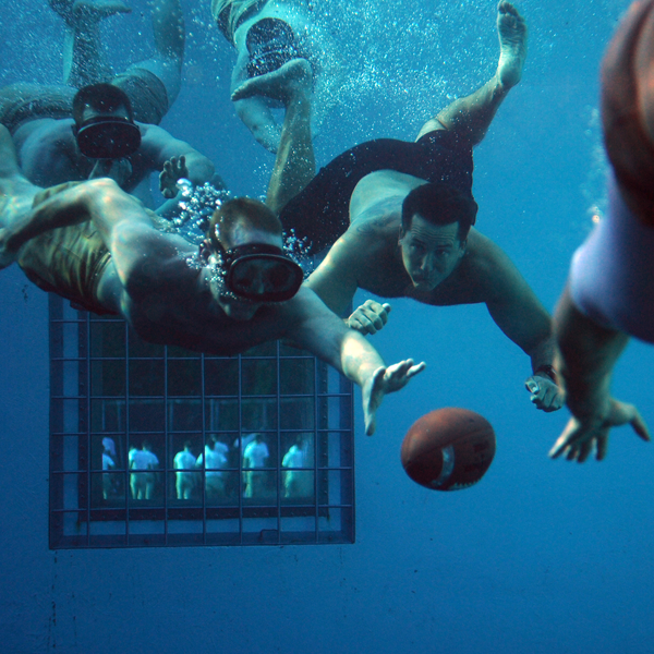 Underwater sports logo