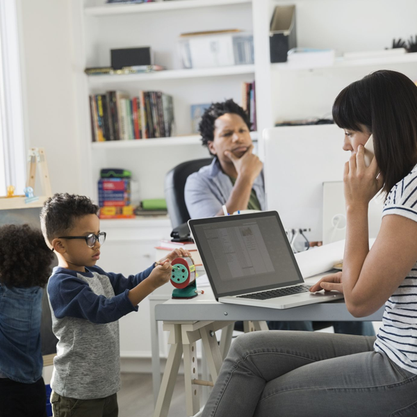 Work at home parent logo