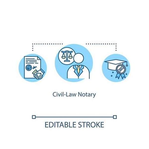 Civil law notary logo