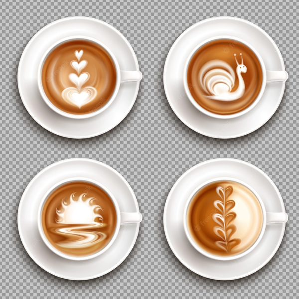 Latte art logo