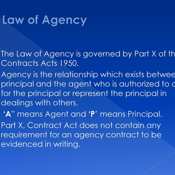 Law of agency logo