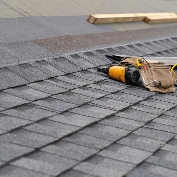 Roof shingle logo