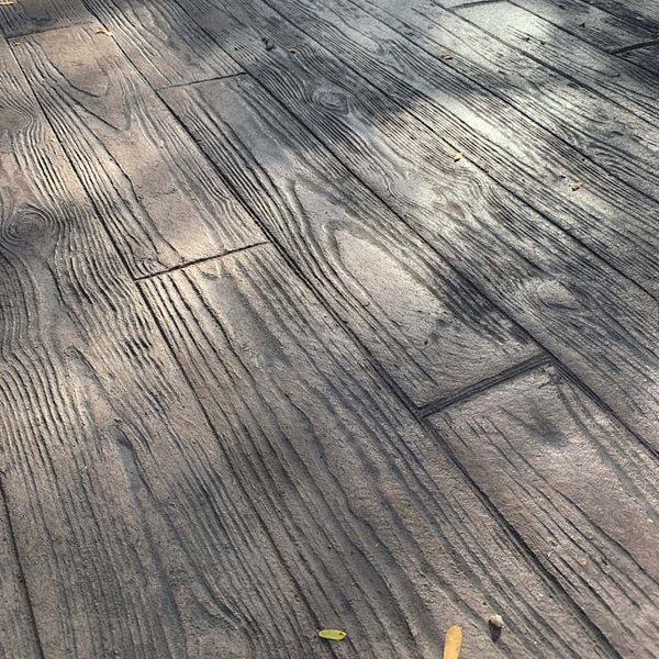 Stamped concrete logo