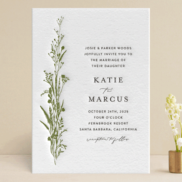 Wedding invitation