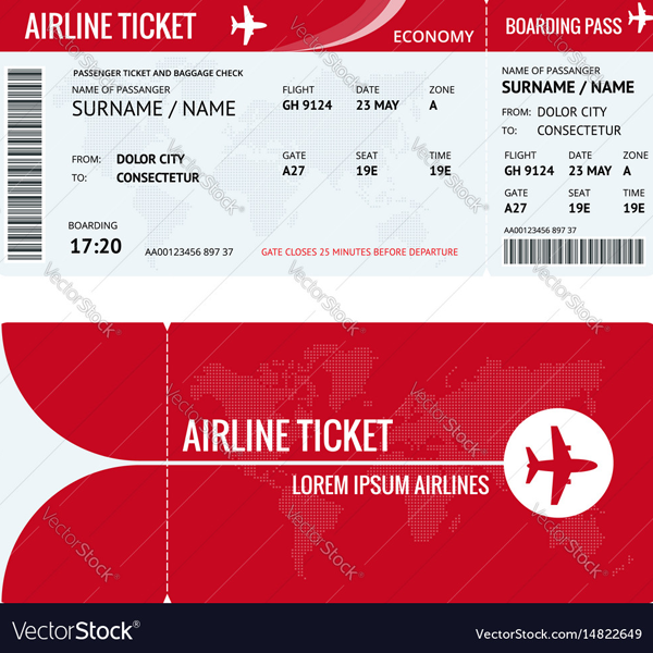 Airline ticket logo