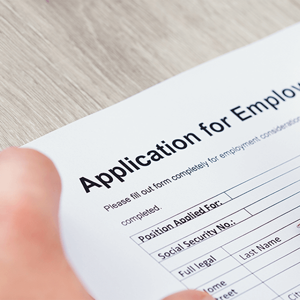Application for employment logo