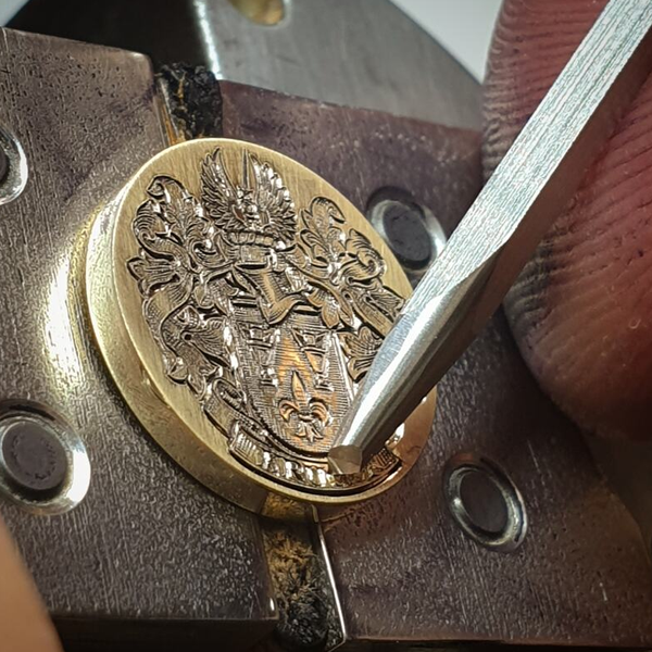 Engraving logo