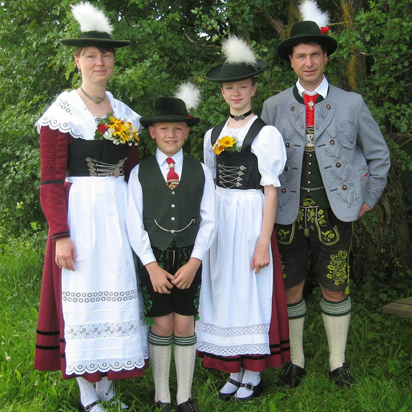 Folk costume logo