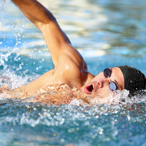 Freestyle swimming logo