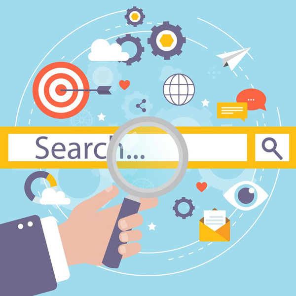Web search engine logo