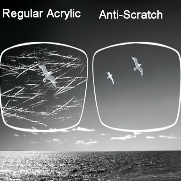 Anti-scratch coating logo