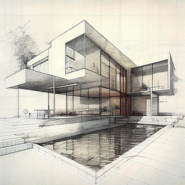Architectural drawing logo